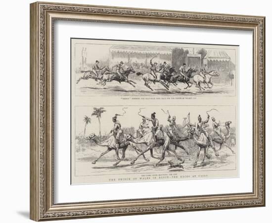 The Prince of Wales in Egypt, the Races at Cairo-null-Framed Giclee Print