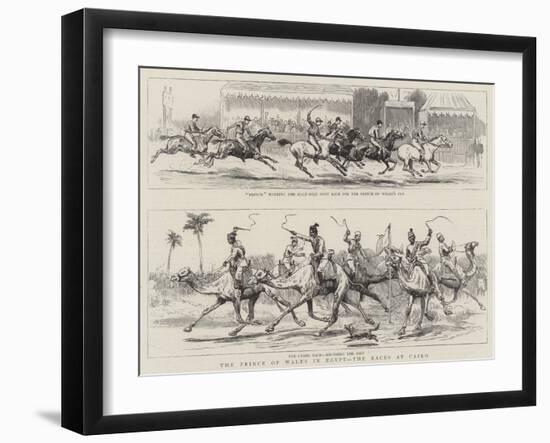 The Prince of Wales in Egypt, the Races at Cairo-null-Framed Giclee Print