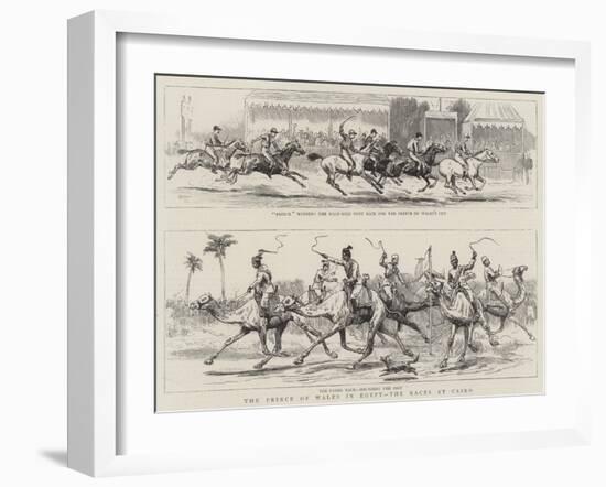 The Prince of Wales in Egypt, the Races at Cairo-null-Framed Giclee Print