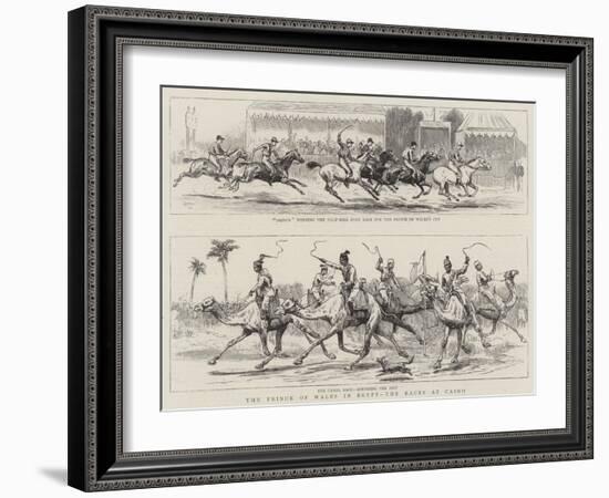 The Prince of Wales in Egypt, the Races at Cairo-null-Framed Giclee Print