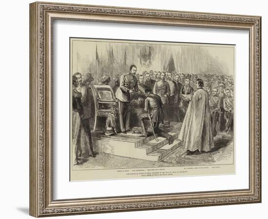 The Prince of Wales in India, Chapter of the Star of India at Allahabad-Arthur Hopkins-Framed Giclee Print