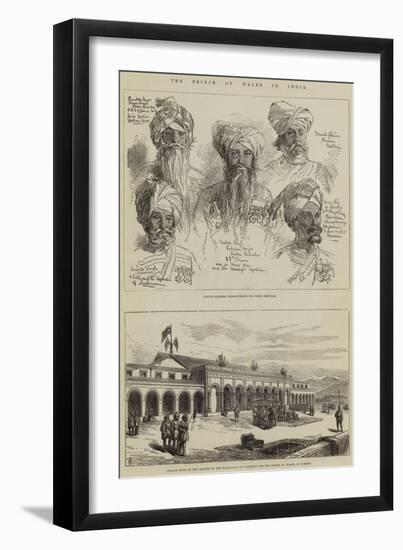 The Prince of Wales in India-Thomas W. Wood-Framed Giclee Print