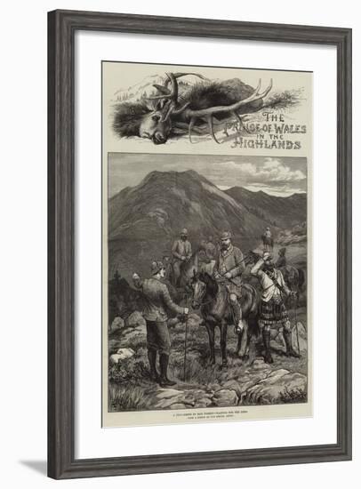 The Prince of Wales in the Highlands-Frank Dadd-Framed Giclee Print