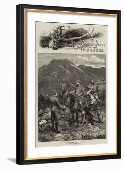 The Prince of Wales in the Highlands-Frank Dadd-Framed Giclee Print