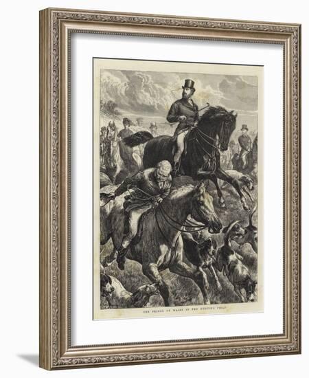 The Prince of Wales in the Hunting Field-Basil Bradley-Framed Giclee Print