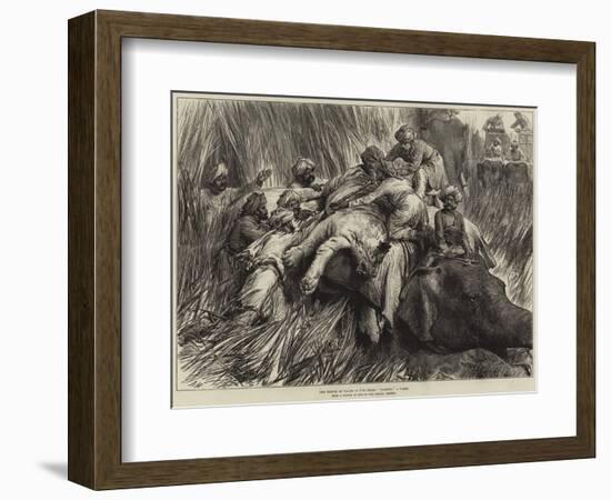 The Prince of Wales in the Terai, Padding a Tiger-Arthur Hopkins-Framed Giclee Print