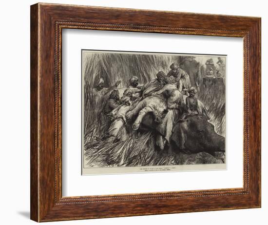 The Prince of Wales in the Terai, Padding a Tiger-Arthur Hopkins-Framed Giclee Print