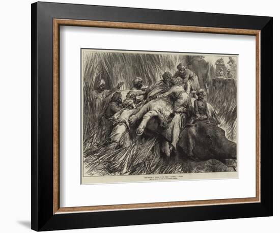 The Prince of Wales in the Terai, Padding a Tiger-Arthur Hopkins-Framed Giclee Print