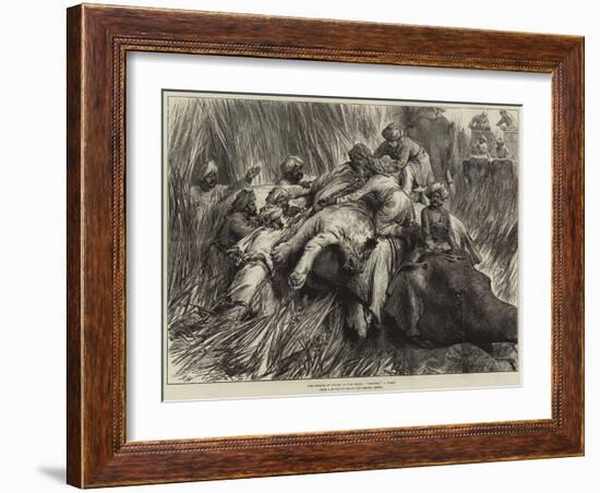 The Prince of Wales in the Terai, Padding a Tiger-Arthur Hopkins-Framed Giclee Print