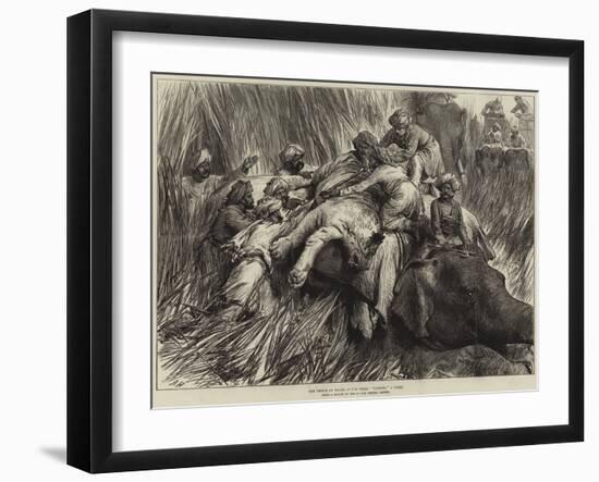 The Prince of Wales in the Terai, Padding a Tiger-Arthur Hopkins-Framed Giclee Print