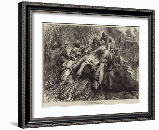 The Prince of Wales in the Terai, Padding a Tiger-Arthur Hopkins-Framed Giclee Print