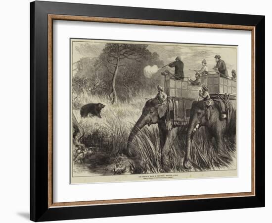 The Prince of Wales in the Terai, Shooting a Bear-Arthur Hopkins-Framed Giclee Print