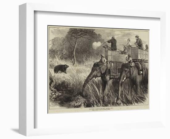 The Prince of Wales in the Terai, Shooting a Bear-Arthur Hopkins-Framed Giclee Print