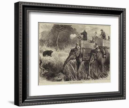 The Prince of Wales in the Terai, Shooting a Bear-Arthur Hopkins-Framed Giclee Print