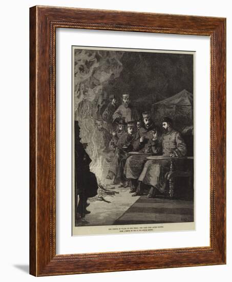 The Prince of Wales in the Terai, the Camp Fire after Dinner-William Heysham Overend-Framed Giclee Print