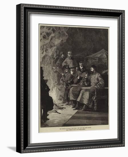 The Prince of Wales in the Terai, the Camp Fire after Dinner-William Heysham Overend-Framed Giclee Print