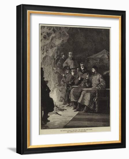 The Prince of Wales in the Terai, the Camp Fire after Dinner-William Heysham Overend-Framed Giclee Print