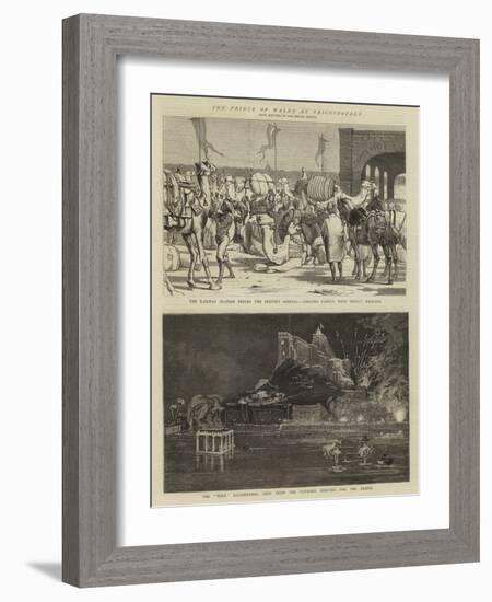 The Prince of Wales in Trichinopoly-Alfred Chantrey Corbould-Framed Giclee Print