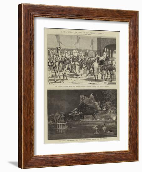 The Prince of Wales in Trichinopoly-Alfred Chantrey Corbould-Framed Giclee Print