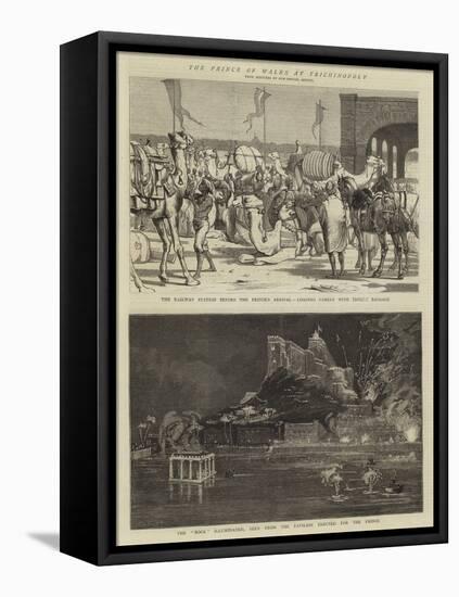 The Prince of Wales in Trichinopoly-Alfred Chantrey Corbould-Framed Premier Image Canvas