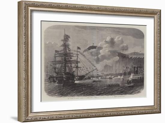 The Prince of Wales Landing at Quebec-Edwin Weedon-Framed Giclee Print