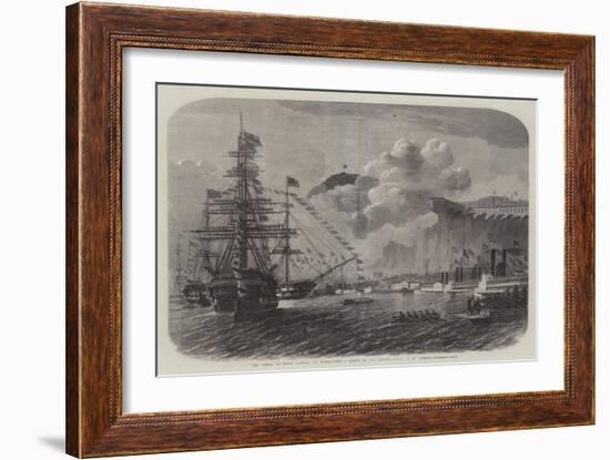 The Prince of Wales Landing at Quebec-Edwin Weedon-Framed Giclee Print