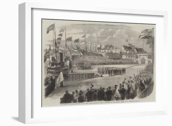 The Prince of Wales Landing at St John, New Brunswick-George Henry Andrews-Framed Giclee Print