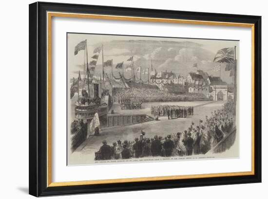 The Prince of Wales Landing at St John, New Brunswick-George Henry Andrews-Framed Giclee Print