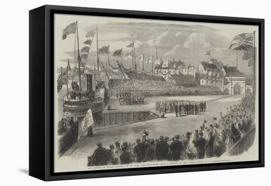 The Prince of Wales Landing at St John, New Brunswick-George Henry Andrews-Framed Premier Image Canvas