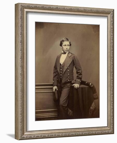 The Prince of Wales, later Edward VIII, c.1856-John Jabez Edwin Paisley Mayall-Framed Photographic Print