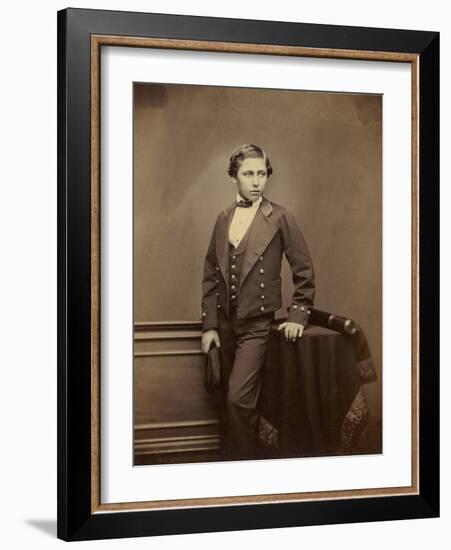 The Prince of Wales, later Edward VIII, c.1856-John Jabez Edwin Paisley Mayall-Framed Photographic Print