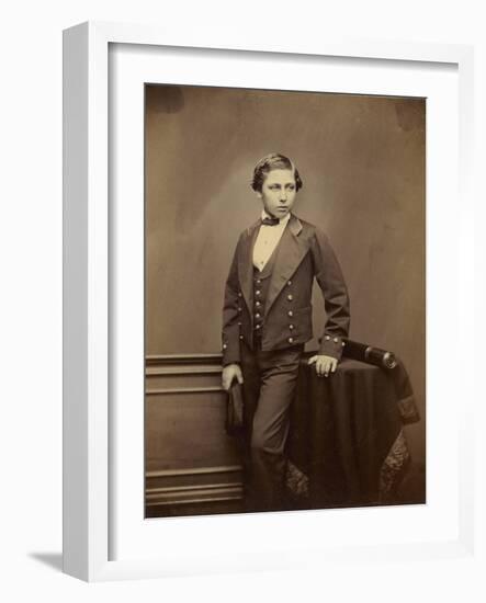 The Prince of Wales, later Edward VIII, c.1856-John Jabez Edwin Paisley Mayall-Framed Photographic Print