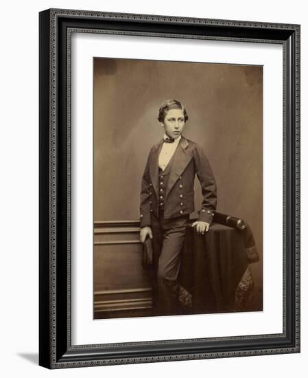 The Prince of Wales, later Edward VIII, c.1856-John Jabez Edwin Paisley Mayall-Framed Photographic Print