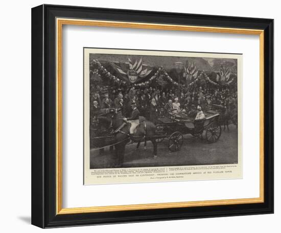 The Prince of Wales's Visit to Canterbury-null-Framed Giclee Print