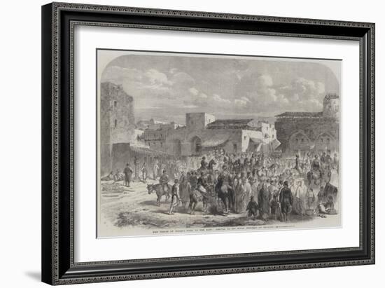 The Prince of Wales's Visit to the East, Arrival of His Royal Highness at Beyrout-null-Framed Giclee Print