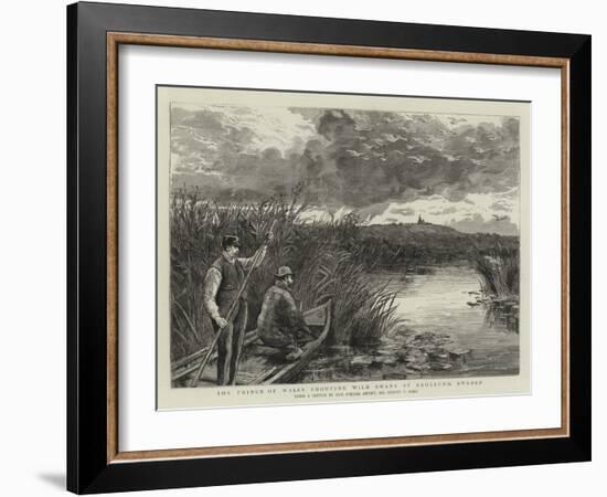 The Prince of Wales Shooting Wild Swans at Ekolsund, Sweden-Sydney Prior Hall-Framed Giclee Print