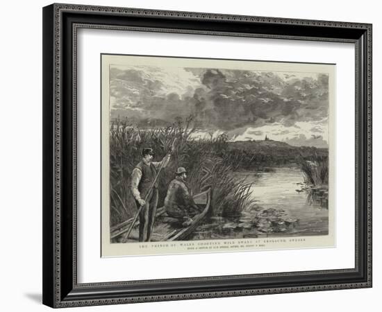 The Prince of Wales Shooting Wild Swans at Ekolsund, Sweden-Sydney Prior Hall-Framed Giclee Print