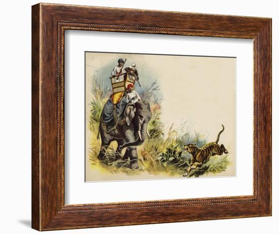 The Prince of Wales Tiger Shooting During the Royal Tour in India, 1905-Henry Payne-Framed Giclee Print