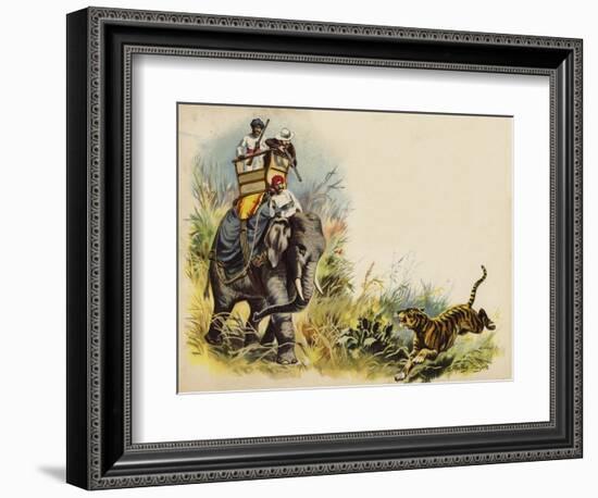 The Prince of Wales Tiger Shooting During the Royal Tour in India, 1905-Henry Payne-Framed Giclee Print