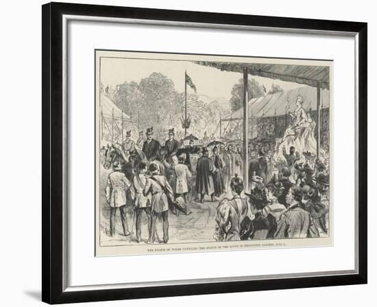 The Prince of Wales Unveiling the Statue of the Queen in Kensington Gardens, 28 June-Melton Prior-Framed Giclee Print