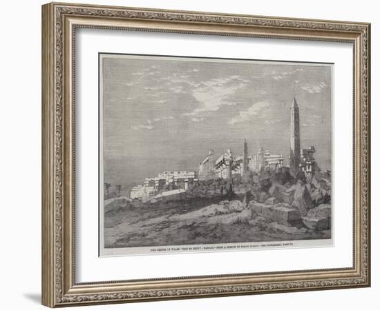 The Prince of Wales' Visit to Egypt, Carnac-Richard Principal Leitch-Framed Giclee Print