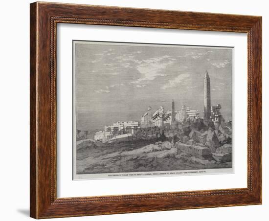 The Prince of Wales' Visit to Egypt, Carnac-Richard Principal Leitch-Framed Giclee Print