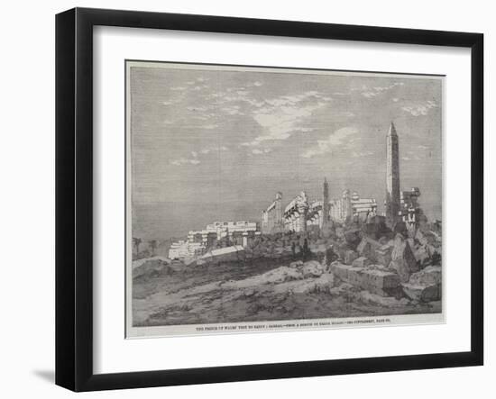 The Prince of Wales' Visit to Egypt, Carnac-Richard Principal Leitch-Framed Giclee Print