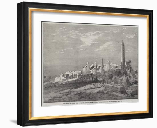 The Prince of Wales' Visit to Egypt, Carnac-Richard Principal Leitch-Framed Giclee Print