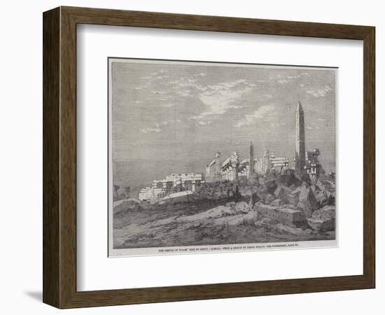 The Prince of Wales' Visit to Egypt, Carnac-Richard Principal Leitch-Framed Giclee Print