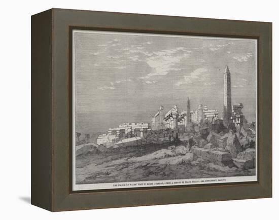 The Prince of Wales' Visit to Egypt, Carnac-Richard Principal Leitch-Framed Premier Image Canvas