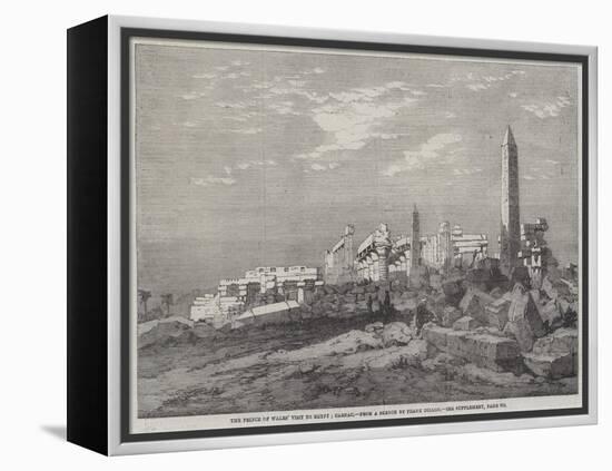 The Prince of Wales' Visit to Egypt, Carnac-Richard Principal Leitch-Framed Premier Image Canvas