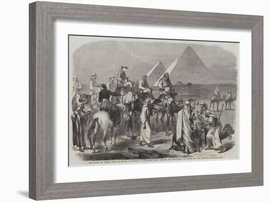 The Prince of Wales' Visit to Egypt-null-Framed Giclee Print