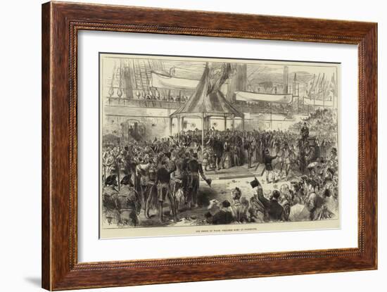 The Prince of Wales Welcomed Home at Portsmouth-Arthur Hopkins-Framed Giclee Print