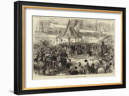 The Prince of Wales Welcomed Home at Portsmouth-Arthur Hopkins-Framed Giclee Print